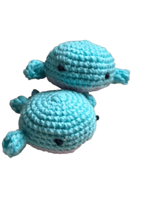 bébé baleine garnie de cataire