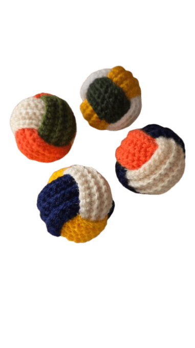 Baballe crochet avec grelot couleur aléatoire